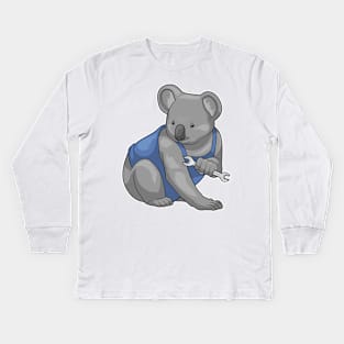 Koala Mechanic Tool Kids Long Sleeve T-Shirt